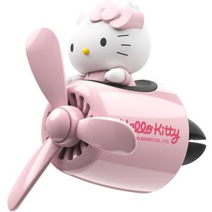 Car Air Freshener, Cute Pink Cat Pilot Vent Clip Interior Accessories, Rotating Propeller Automotive Air Outlet Fan Creative Cartoon Air Fresheners for Car (Pink)