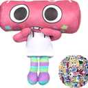 Dandy's World Plush 9" Cosmo Plush Stuffed Figure Pillow for Video Game Fans Room Decor with a Sticker Set