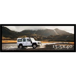 Picrit 13.5 x 40 inch Poster Frame, Panoramic Photo Frame for Wall Mounting Display, Black