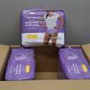 Amazon Basics Incontinence Underwear for Women, Protective, Disposable, Postpartum, Maximum Absorbency, Medium, Lavender, 60 Count (3 Packs of 20)