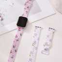 Bowknot Watch Band Compatible with Apple Watch 38mm 40mm 41mm 42mm 44mm 45mm 49mm Women Men,Soft Silicone Cute Sport Strap Design for Apple Watch Ultra iWatch Series 10 9 8 7 6 5 4 3 2 SE Band