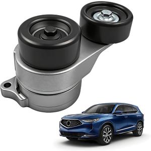 Belt Tensioner Assembly with Pulley(3.0/3.2/3.5/3.7L V6) Compatible with Acura MDX, RL, TL, ZDX, Ridgeline & Honda Accord 2003-2012, Odyssey 2005-2010, Pilot Replace#31170RCAA01