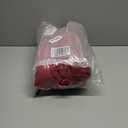 Likiyol Red Velvet Curtains for Living Room 84 Inch Ruffle Christmas Blackout Curtains for Bedroom with Tieback, Thermal Insulated Rod Pocket Window Curtain Room Darkening Drapes 52"W x 84"L, 2 Panels