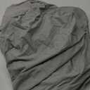Crown Collection Premium Quality 600-TC100% Egyptian Cotton 1 Piece Fitted Sheet with 12" Deep Pocket 60x80 Queen Size Damask Solid, Silver Gray