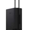 LEVEL8 Hard Shell Carry on Luggage Airline Approved, Carry-on Suitcases with Wheels, Lightweight Luminous Textured Hardside Travel Bag with Tsa Lock, 20 Inch, Black