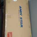 ANDY STAR Chrome Bathroom Mirror 24x40 Inch, Scalloped Mirror for Bathroom, Polished Chrome Framed Mirror in Anti-Rust Stainless Steel Metal Thin Frame Deep 1", Hangs Vertically or Horizontally