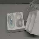 Mkono Wall Hanging Glass Terrariums Planter Oblate Flower Vase for Hydroponics Plants, Bathroom, Home Office Living Room Decor, Set of 2