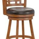 Hillsdale Fairfox 24.5" Wood Swivel Counter Height Stool, Oak