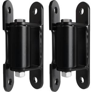 Heavy Duty Gate Hinge 7 inch, Black Outdoor Bolt on Gate Hinge, Weld on Post Gate Hinges Roller Bearing, for Large Driveway Vehicular Pedestrian Swing Gates Up to 1100 Pounds(2 Pack)