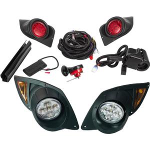 Golf Cart Light Kit Compatible with Yamaha G29 Complete Ultimate LED Light Kit with Turn Signals, Hazard Flasher, Horn and Brake Fits Yamaha G29 Drive 2007+ Electric