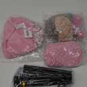 Old Lady Costume for Girls Kids 100 Days Of School Costume 100th Day Grandma Dress for Girls (Medium, Pink)