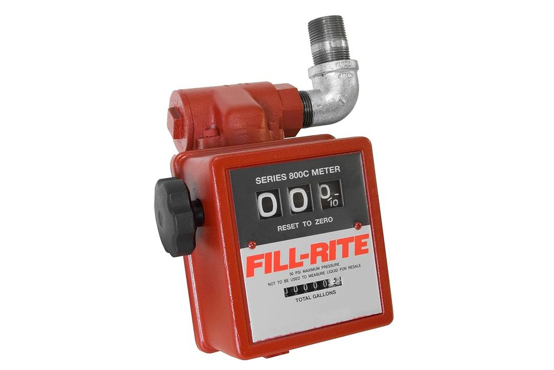 Fill-Rite 806C 3 Wheel Mechanical Gravity Flow 1" 5-20 GPM Fuel Transfer Meter
