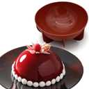 Goldbaking Silicone Dome Cake Pan 7 Inch Half Ball Baking Tray Nonstick Hemisphere Moussecake Mold Bread Mould Bake Form