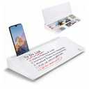 TSJ OFFICE Small Desktop Whiteboard -Glass Dry Erase Board Computer Keyboard Stand White Board Surface Pad with Drawer, Desk Organizers with Accessories for Office, Home, School Supplies