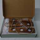 XXXFLOWER Wall Hanging Propagation Station with Wooden Stand Glass Test Tubes Tiered Planters Wall Terrarium for Home Office Plant Hanger Flower Vases Wall Decor Hydroponic Cuttings (9 Tube Vases) (Brown)