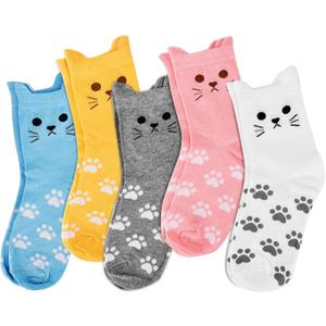 Ulrhpc Gifts for Women Teen Girl Her Mom Women's Cute Cat Socks Valentines Day Mothers Day Christmas Birthday Gift