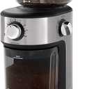 Mr. Coffee Burr Coffee Grinder Automatic Grinder with 18 Presets for French Press Drip and Espresso 18-Cup Capacity Stainless Steel