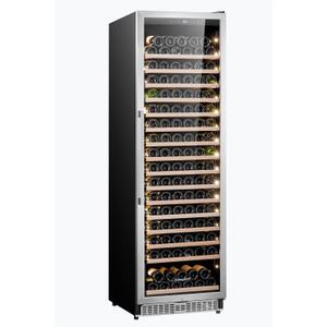 Honeywell 186 Bottle Compressor Wine Cooler Refrigerator, Large Freestanding Wine Cellar For Red, White, Champagne or Sparkling Wine, Digital Temperature Control, Stainless Steel