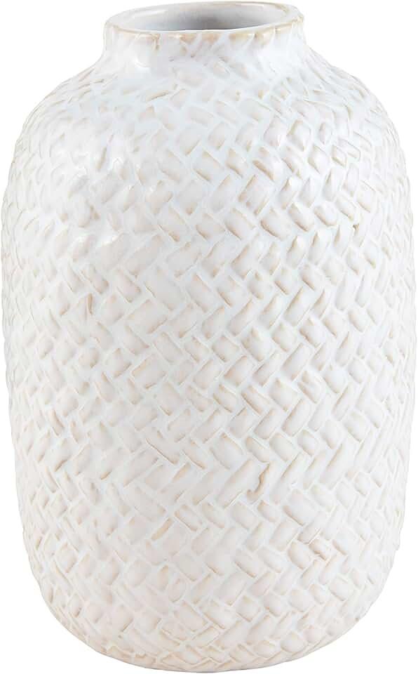 Mud Pie Textured Bud Vase, Large, 5 3/4" x 3 3/4" Dia