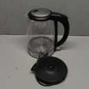 Cosori Electric Kettle, No Plastic Contact With Water, Wide Mouth For Easy Cleaning, Auto Shut Off, 1.7L Tea Kettle & Hot Water Boiler, Water Heater & Teapot, Borosilicate Glass, Black, 1500W (1.8 Quarts)