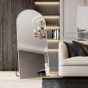 34"x76"Standing Mirror Full Length,Nano Glass Large Mirror Full Length, Arched Floor Mirrors,Silver Mirror,Tall Mirrors Full Body