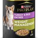 Purina Pro Plan Weight Management Wet Dog Food Turkey and Rice Entree in Gravy - (Pack of 12) 13 oz. Cans (EXP 09/30/27)
