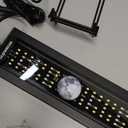 GLOWRIUM Aquarium Light, LED Fish Tank Light with Timer, Full Spectrum Freshwater Planted Aquarium Grow Lights with Moon Lights, Brightness Adjustable, Daylight/Moonlight Mode, Auto On/Off (12-17 in)