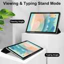 Case for Blackview Tab 12 Pro 10.1 inch, Blackview Tab 12, Slim Translucent Frosted Hard Back Cover with Auto Wake/Sleep Black