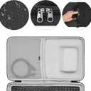 Geekria Hard Shell Keyboard Travel Case, Compatible with Logitech Ergo K860 Wireless Ergonomic Keyboard and MX Master 3S Mouse Combo Carrying Case (Dark Grey)