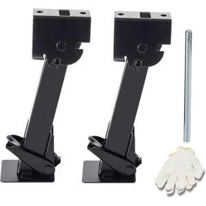 Set of 2 Trailer Stabilizer Leveling Jacks Folding Telescoping Legs for Travel RV Camper - 1000lbs Capacity Each