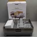 Dish Racks, Thicker Premium 304 Stainless Steel Dish Drying Rack for Kitchen Counter, Automatic Drainage Spout, Dish Drainer & Drainboard Set with Utensil Holder and Cup Holder, Grey