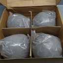 Stanbroil Ceramic Balls - 6" Round Fire Stones for Fire Pit Fire Bowl and Fireplace - Set of 4, Gray