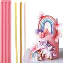 2 x 1 Pcs Bohemian Hemp Rope Cake Decoration Silicone Mold, Printed Flower and Leaf Shape Clay Chocolate Silicone Mold, Wedding Birthday Candy Cookie Dough Cupcake Toppers Baking Supplies