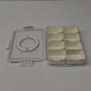 SIXRUN Condiment Serving Tray, Divided Serving Tray 8 Compartments Multifunctional Airtight Plastic Seasoning Platter with Lid and Handle for Home Picnic, SIXRUN5qo1tggp42