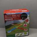 15PCS Rainbow Stepping Balance Beam Stones for Kids Toddlers - Indoor & Outdoor Sensory Toys for Outside Play Games,With Light Up&Music Non-Slip Jumping Blocks for Obstacle Course Boy Girl Gifts