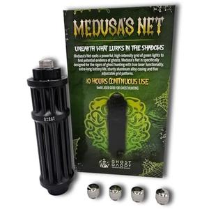 Medusa’s Net High-Intensity Green Laser Grid Projector for Ghost Hunting – USB-C Rechargeable, Extended Battery Life, Paranormal Investigation Tool
