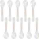 Patelai 40 Pieces Set of Caviar Spoons Mother of Pearl Spoons with Handcraft Round Handle for Caviar, Egg, Ice Cream, Coffee, Kitchen, Restaurant for Serving Caviars (7cm/2.75 Inch)