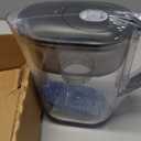 Brita Small 6 Cup Water Filter Pitcher, 1 BritaPlus Filter, Metro, Black