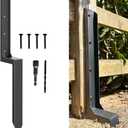 Fence Post Repair Kit - Thickened 11-Gauge Steel Anchor & Stakes to Fix Broken/Leaning 4x4/6x6 Wood Post Support (Heavier at 5.47 lbs, 1-Pack)