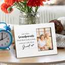 Promoted to Great Grandparents 8x10 Picture Frames, Great Grandparents Wood Photo Frame, Family Gifts Gift Picture Frame for Wall and Tabletop Display