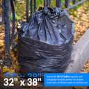 Reli. SuperValue 33 Gallon Trash Bags | 125 Count | Made in USA | Heavy Duty | Black Multi-Use Garbage Bags