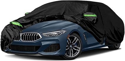Waterproof Car Cover Compatible with 2019-2025 BMW 8 Series Coupe, 210T Custom-Fit Car Protector with Night Reflective Strips for Snow Rain Dust Protection(850i xDrive 840i G14/G15)