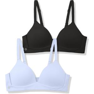 SALIA GIRL Soft Lightly Padded Teen Bras for Girls, Pull-On Wireless Training Bras for Teens, Everyday Comfort S