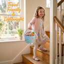Bunny Basket Pretend Play Food for Toddlers 1 3 Soft Grocery Basket Toy Set Plush Vegetable Carrot Colorful Eggs Early Learning Educational Gift Kids Farm Animals Accessories Snuggle Cuddle