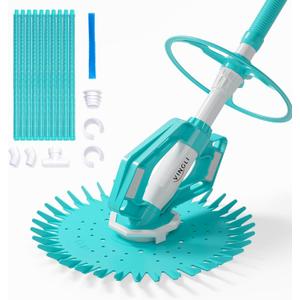 VINGLI Pool Cleaner, Automatic Wall-Climbing Pool Vacuum - Shining Blue