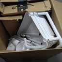 3 Tier Rolling Cart Organizer, Plastic Rolling Cart with Lockable Wheels & Reinforced Handle, Lightweight Utility Cart Storage Cart for Nursery, Kitchen, Bathroom, Craft Room, White, PIUC14W