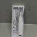 Plaque Remover for Teeth, Electric Tooth Cleaner Tartar Remover for Teeth with LED Light,4 Modes Rechargeable Teeth Cleaning Kit with Dental Tools, 2 Replaceable Heads (White A)