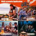 Campfire Tripod for Cooking, Outdoor Camp Fire Cooking Equipment for Dutch Oven Tripod, Portable and Foldable Fire Pit Stand, Heavy Duty Cooking Tripod