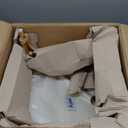 Bali & pari Orchard Boho Rattan Ottoman with Cushion  Handwoven Wicker Footrest Stool  Natural Indoor Accent Seat for Living Room & Bedroom