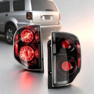 Tail Light for Honda Pilot 2003-2008 Left+Right Side Rear Brake Lamp w/Bulb